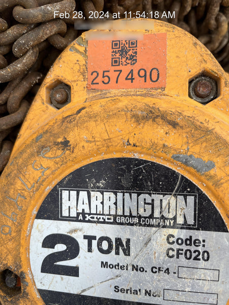 2022 HARRINGTON CF020-20
