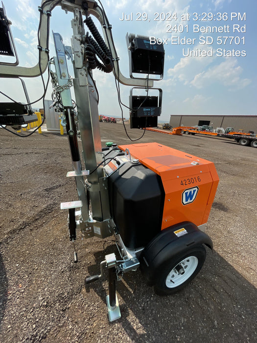 2024 Wanco WLTT-4MM4K Diesel, Deep Sea Controller, Shore Power Plug, Auto Start, (4) 350W LED Floodlights, 4kW Generator, 60 Gal Fuel Tank, 2" Ball, T3