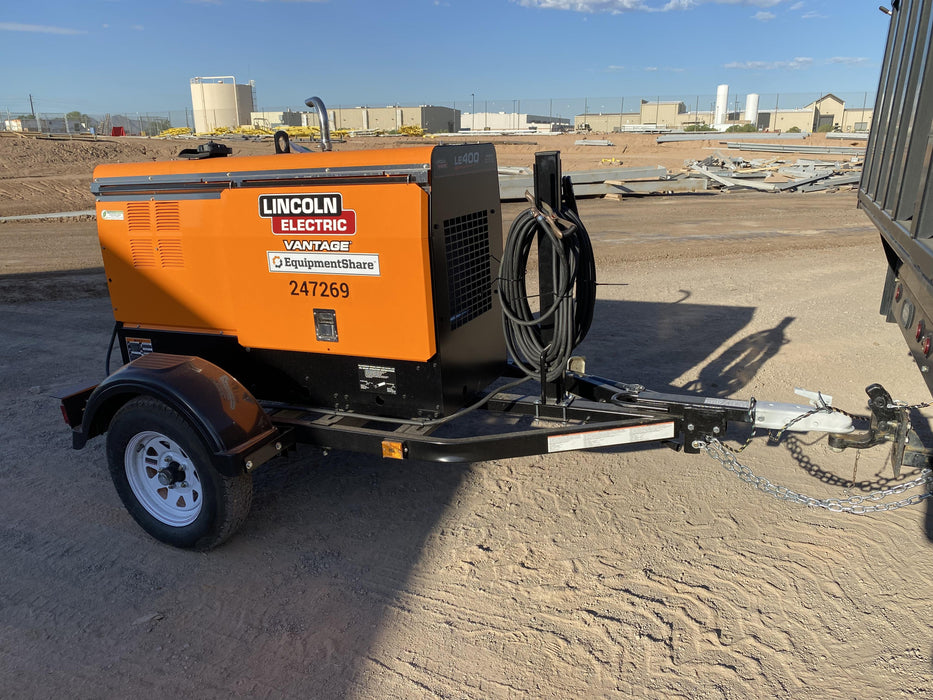 2022 Lincoln Electric LE400 Kubota V1505, Trlr, Cable Rack, Light Kit, ES Decals, T3