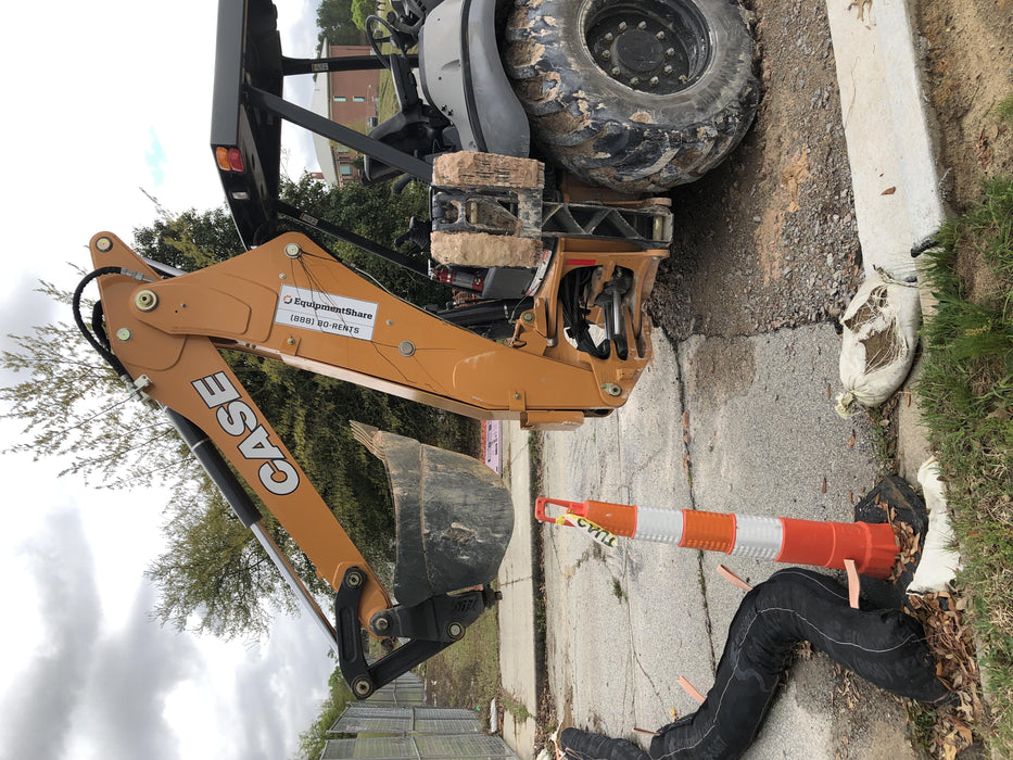 2019 Case 580N EP Canopy, 4WD, GP Front Bucket, Standard Stick, 2-Way Aux Hydraulics, ISO Controls