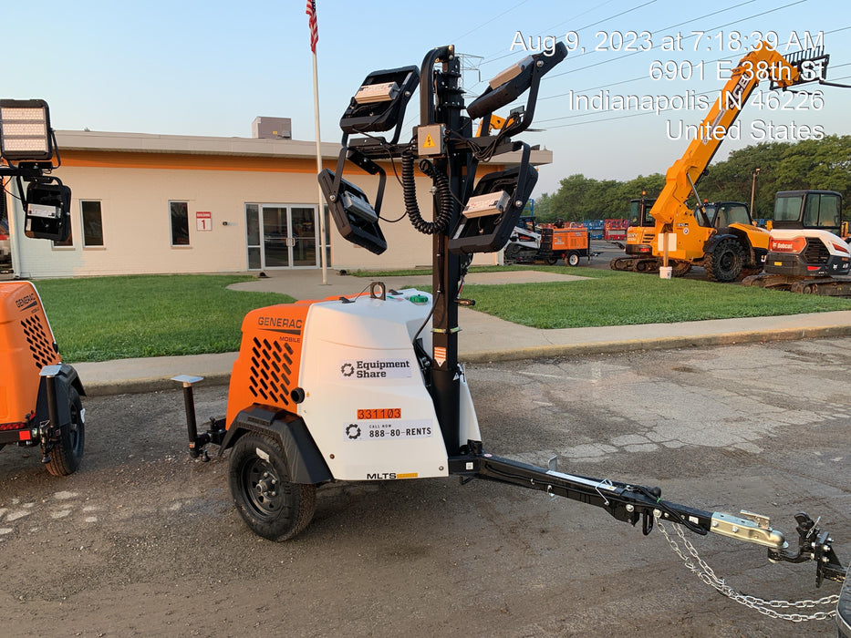 2023 Generac MLT2 Diesel, Flex Switch 120V Input, Powerzone Controller, (4) 320W LED Lights, 4kW Generator, 39.9 Gal Fuel Tank, 2" Ball, T3
