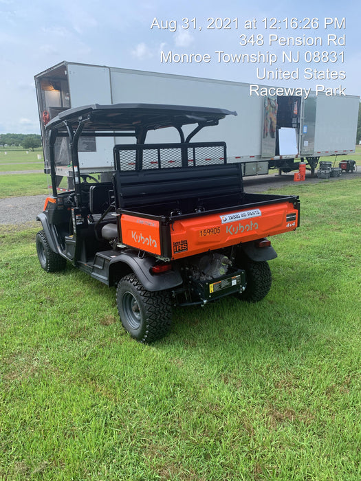2021 Kubota RTV-X1140W-H Plastic Canopy, Windshield Acrylic Clear, LED Strobe Light, Wire Harness Kit, Back up Alarm