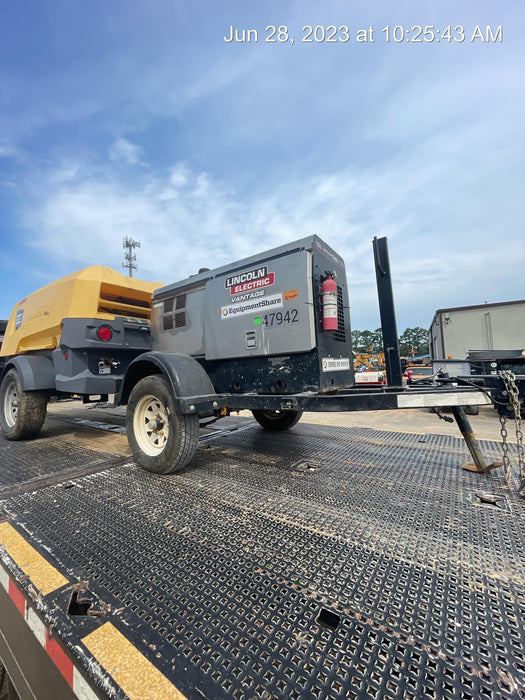 2019 Lincoln Electric Vantage 322 Ready-Pak 3, Two Wheel Trailer, Fender and Light Kit, Cable Rack