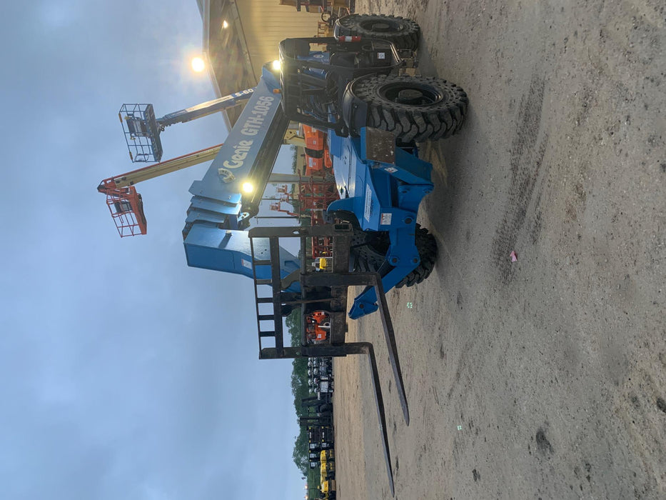 2018 Genie GTH-1056 Genie GTH-1056 w/ROPS, Work Lights, Solid Tires, RH Cab Mesh, Beacon, 60" Carriage and Forks