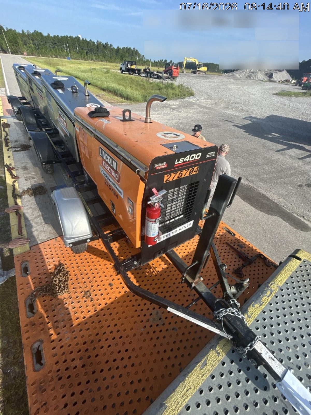 2022 Lincoln Electric LE400 Kubota V1505, Trlr, Cable Rack, Light Kit, ES Decals, T3