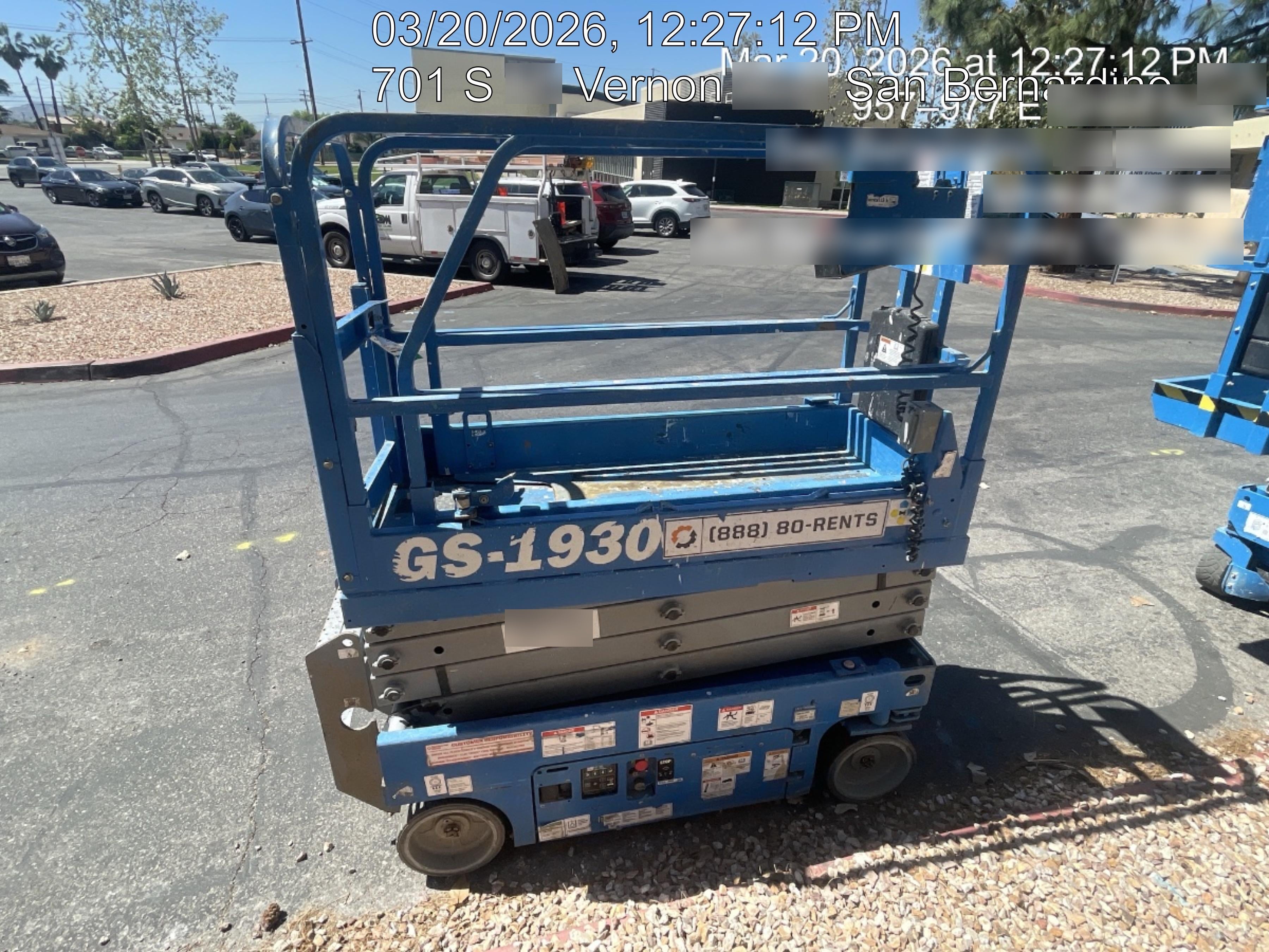 2019 Genie GS-1930 Half Height Swing Gate, 800W Inverter