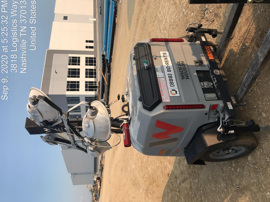 2019 Wacker Neuson LTV6L-MH Wacker Neuson LTV6L Mobile Light Tower w/Fuel Level Sensor Installed