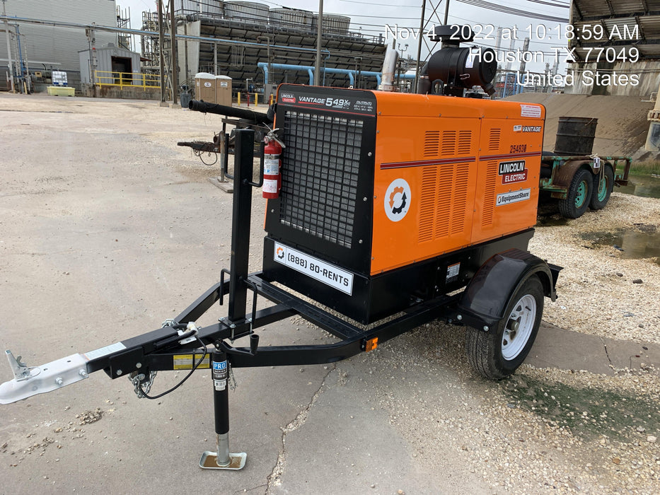 2022 Lincoln Electric Vantage 549X Crosslink Technology, Trailer Mounted, ES Decals, T3