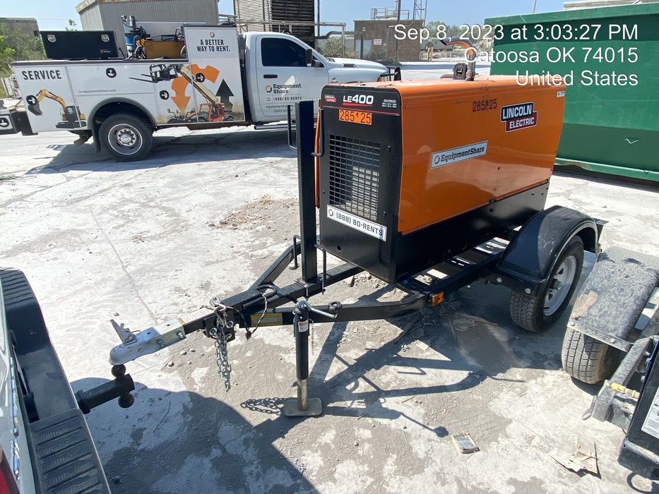 2022 Lincoln Electric LE400 Kubota V1505, Trlr, Cable Rack, Light Kit, ES Decals, T3