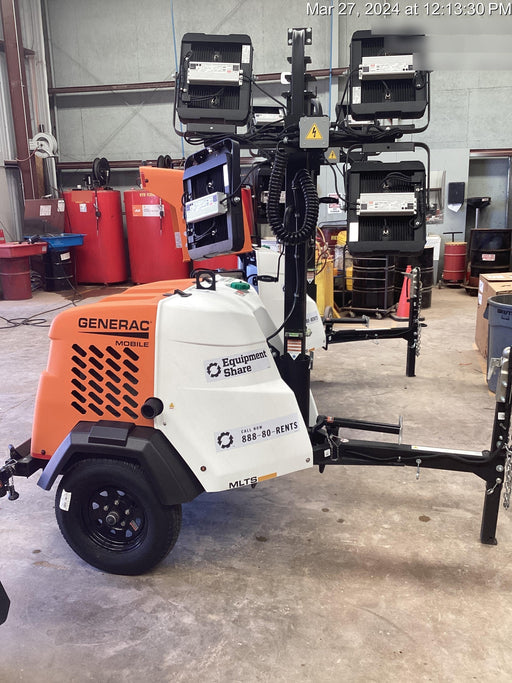 2024 Generac MLT2 Diesel, Flex Switch 120V Input, Powerzone Controller, 
(4) 320W LED Lights, 4kW Generator, 39.9 Gal Fuel Tank, 2" Ball, T3