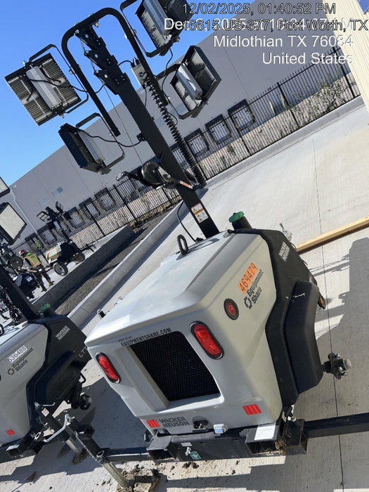 2024 Wacker Neuson LTT4 Diesel, Kohler KDW702, Deep Sea Controller, Auto Start, LED 320W, Bypass Outlet, T3