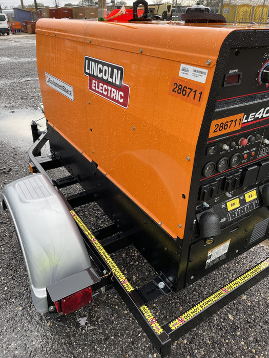 2022 Lincoln Electric LE400 Kubota V1505, Trlr, Cable Rack, Light Kit, ES Decals, T3