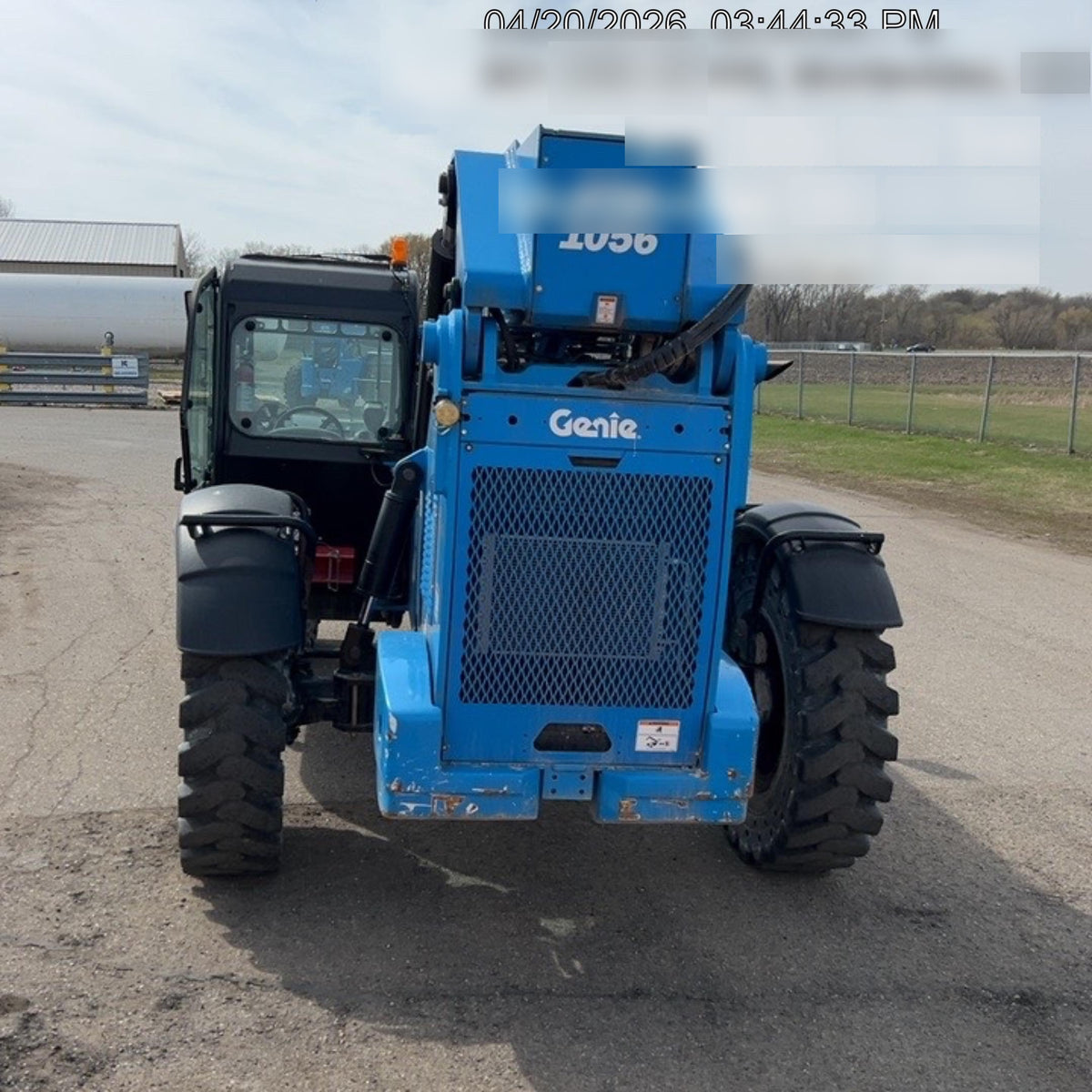 2018 Genie GTH-1056 Genie GTH-1056 w/Enclosed Cab w/HVAC, Work Lights, Solid Tires, Beacon, 60" Carriage and Forks