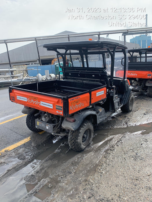 2020 Kubota RTV-X1140W-H 4wd Utility Cart, 4 Seat, Diesel, LED Strobe, Windshield Tempered Glass, Plastic Canopy, Wire Harness Kit, Backup Alarm