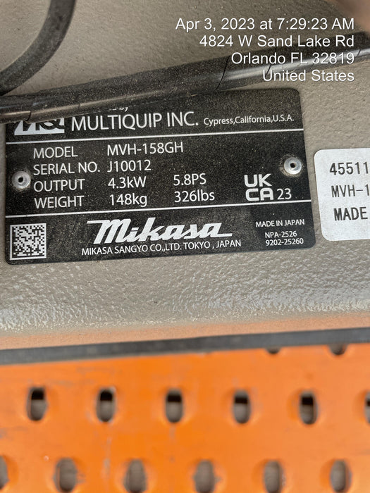 2023 MULTIQUIP MVH158