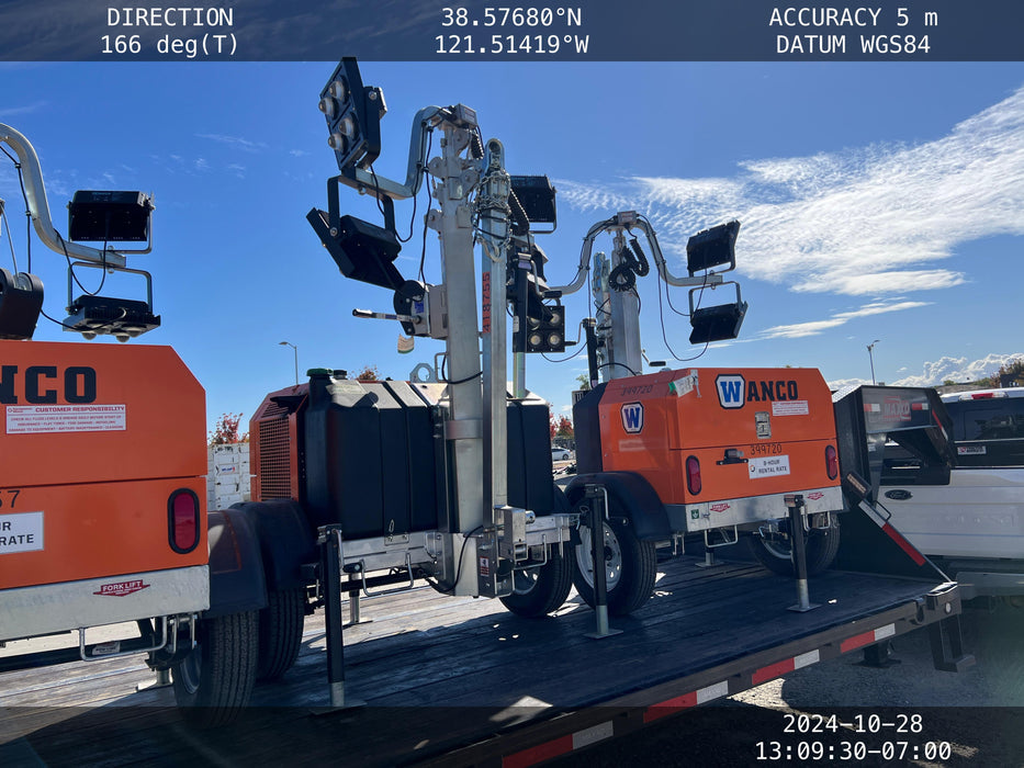 2024 Wanco WLTT-4MM4K Diesel, Deep Sea Controller, Shore Power Plug, Auto Start, (4) 350W LED Floodlights, 4kW Generator, 60 Gal Fuel Tank, 2" Ball, T3