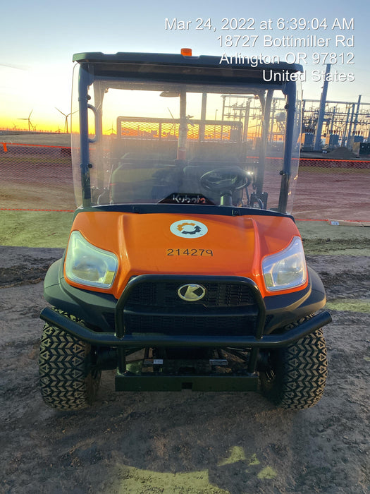 2022 Kubota RTV-X1140W-H Plastic Canopy, Windshield Acrylic Clear, LED Strobe Light, Wire Harness Kit, Back up Alarm