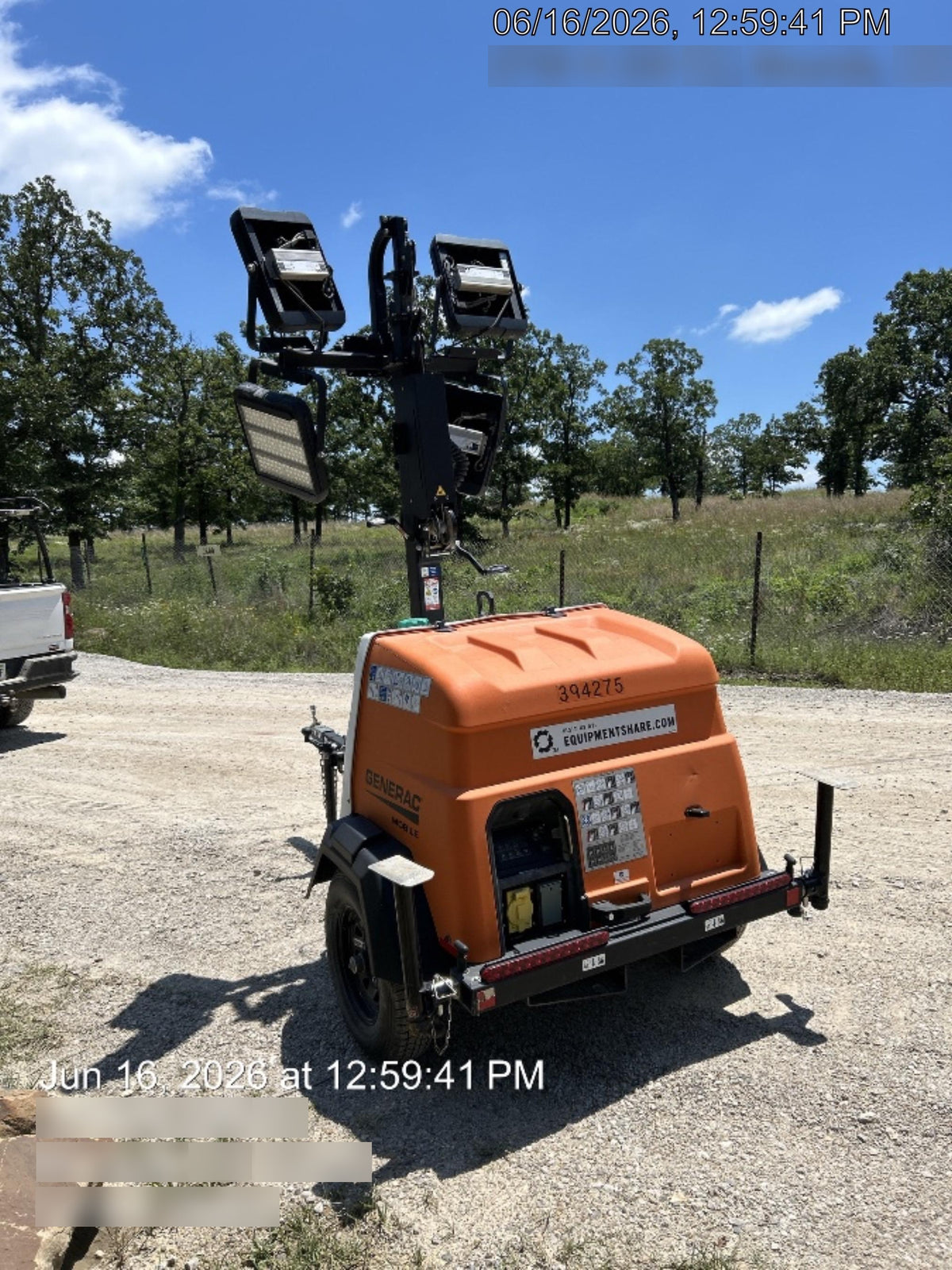 2023 Generac MLT2 Diesel, Flex Switch 120V Input, Powerzone Controller, (4) 320W LED Lights, 4kW Generator, 39.9 Gal Fuel Tank, 2" Ball, T3