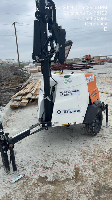 2023 Generac MLT2 Diesel, Flex Switch 120V Input, Powerzone Controller, 
(4) 320W LED Lights, 4kW Generator, 39.9 Gal Fuel Tank, 2" Ball, T3