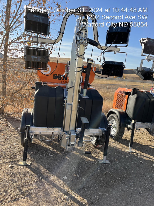 2024 Wanco WLTT-4MM4K Diesel, Deep Sea Controller, Shore Power Plug, Auto Start, (4) 350W LED Floodlights, 4kW Generator, 60 Gal Fuel Tank, 2" Ball, T3