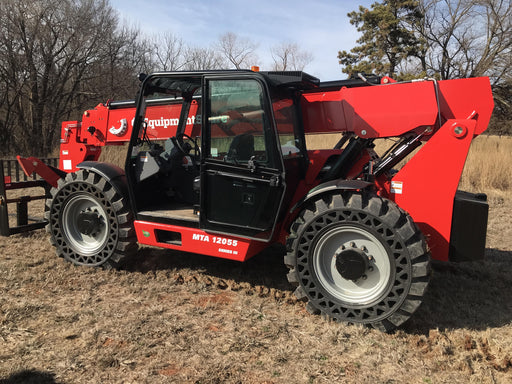 2020 Manitou MTA12055SER3 Cab/Heat/Air, Solid Tires, Amber Strobe, Lift Hook w/66" Carriage, 60" Forks