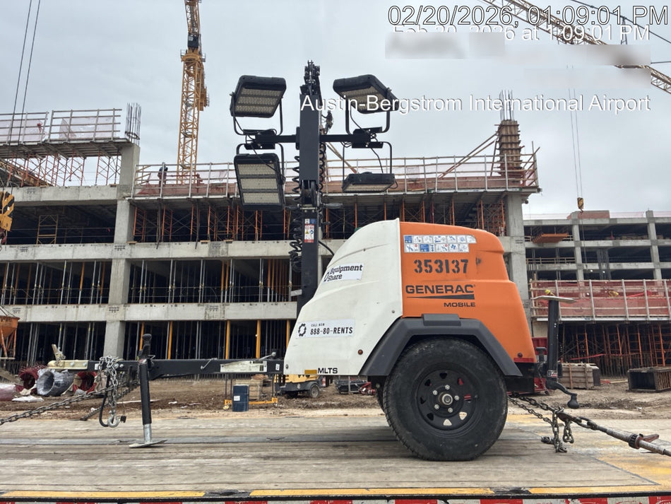 2023 Generac MLT2 Diesel, Flex Switch 120V Input, Powerzone Controller, (4) 320W LED Lights, 4kW Generator, 39.9 Gal Fuel Tank, 2" Ball, T3