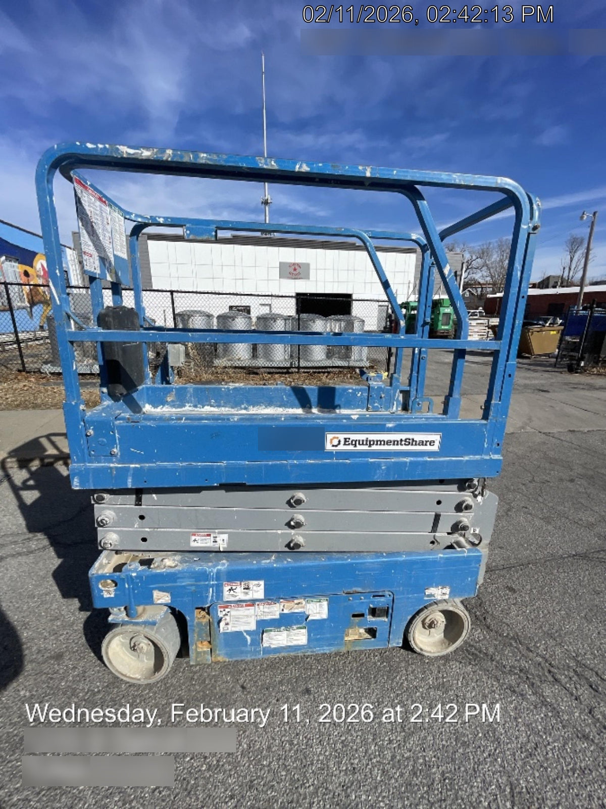 2019 Genie GS-1930 Fixed rails with chain Entry