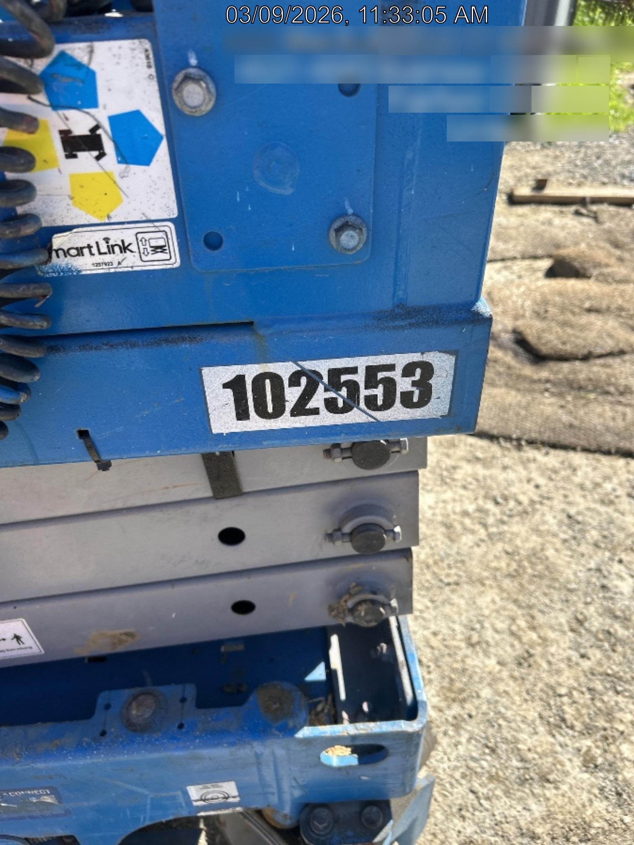 2020 Genie GS-1930 Solid Non Marking Tires, Beacon, Folding rails with half height swing gate, 800W Inverter