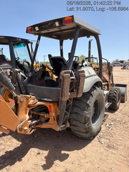 2019 Case 580N EP Canopy, 4WD, GP Front Bucket, Standard Stick, 2-Way Aux Hydraulics, ISO Controls