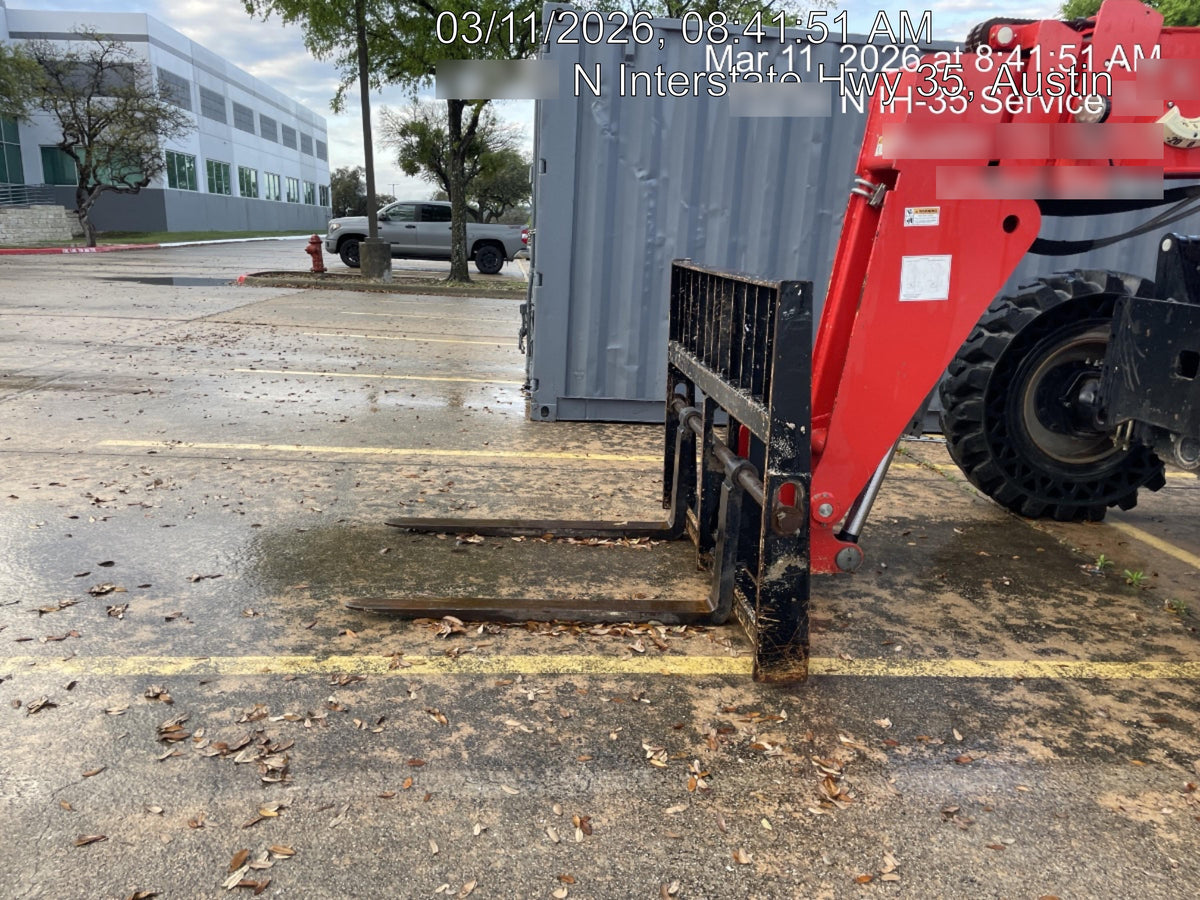 2019 Manitou MTA8044 74hp T4F, Open ROPS, Cab and Boom LED work lights, Auxiliary Hydraulics, Solid Tires, Amber strobe, Lift Hook 66" Carriage, 60" Forks