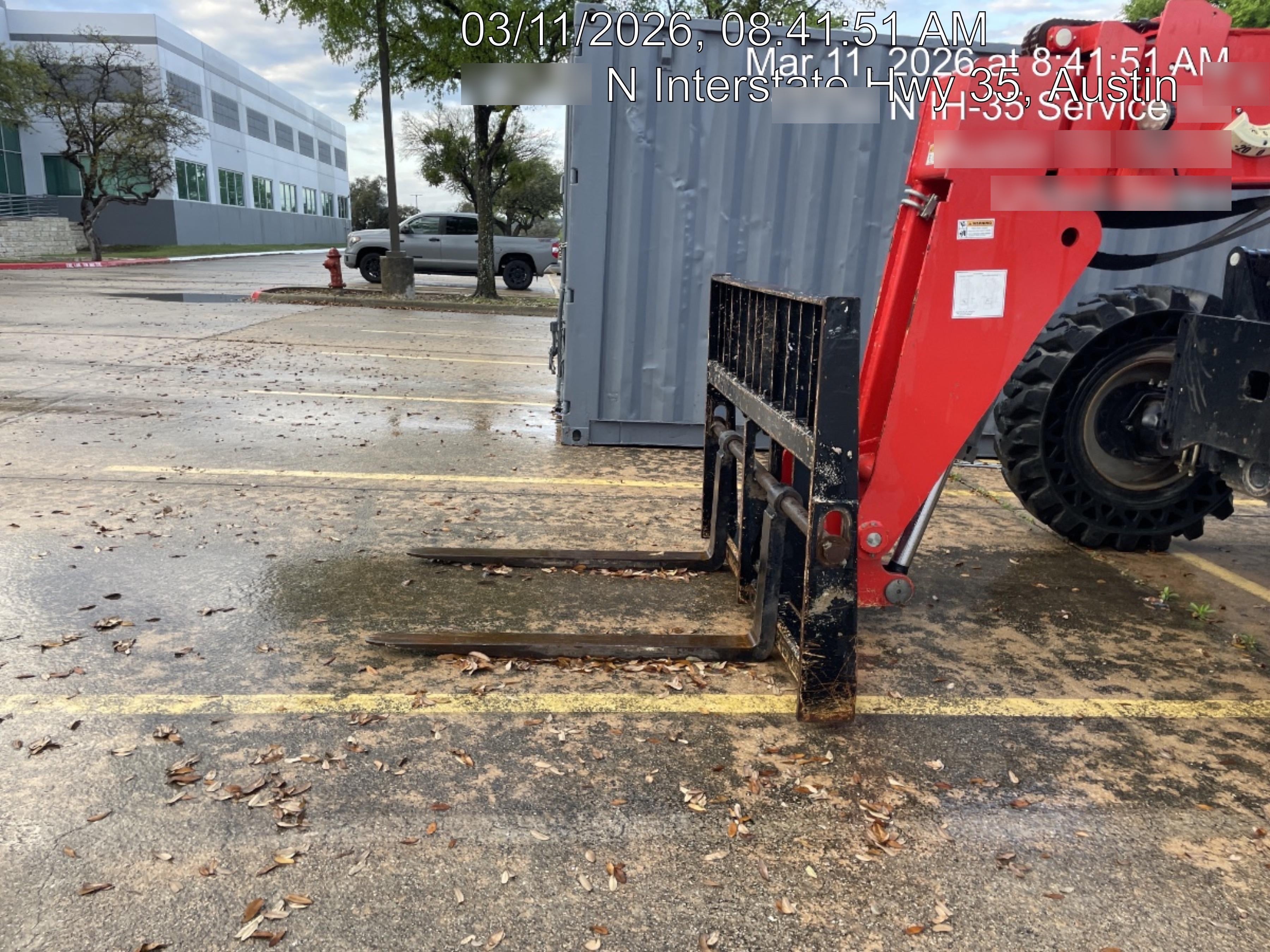 2019 Manitou MTA8044 74hp T4F, Open ROPS, Cab and Boom LED work lights, Auxiliary Hydraulics, Solid Tires, Amber strobe, Lift Hook 66" Carriage, 60" Forks