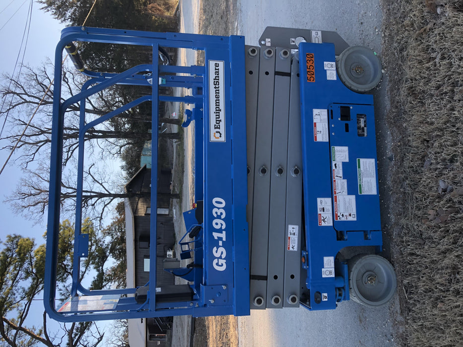 2019 Genie GS-1930 Fixed Rails with Chain Entry