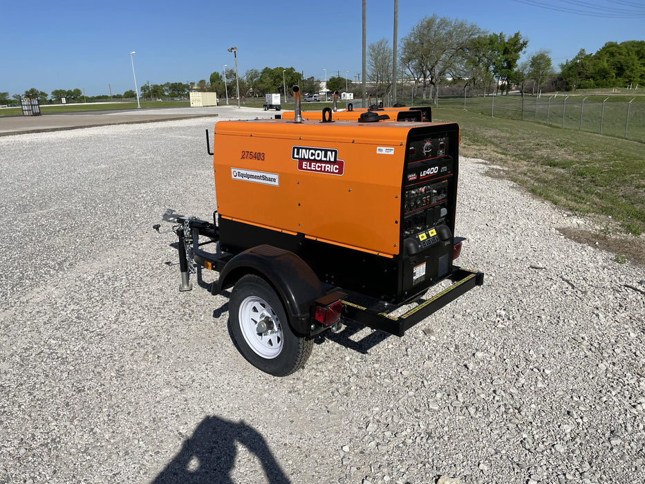 2022 Lincoln Electric LE400 Kubota V1505, Trlr, Cable Rack, Light Kit, ES Decals, T3