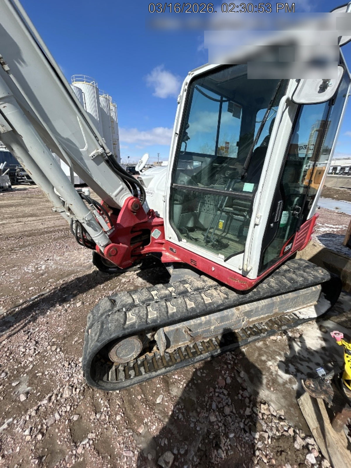 2019 Takeuchi TB290 Cab/Heat/AC Rubber tracks, Dozer blade, Travel alarm, Auxiliary hydraulics Manual QC, Hydraulic thumb, 18", 24", and 36" Buckets