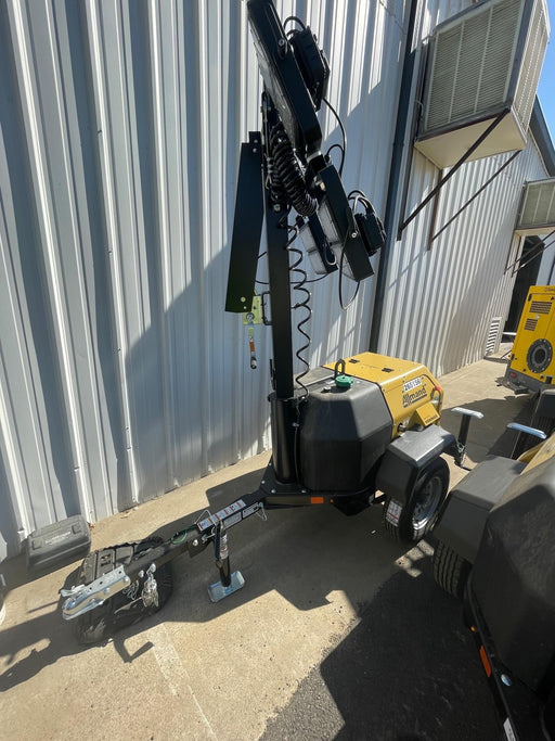 2022 Allmand NLV3GR (4) LED Light Fixture 350W, 23' Vertical Mast, 3kW Prime, Towable, ES Decals, T3