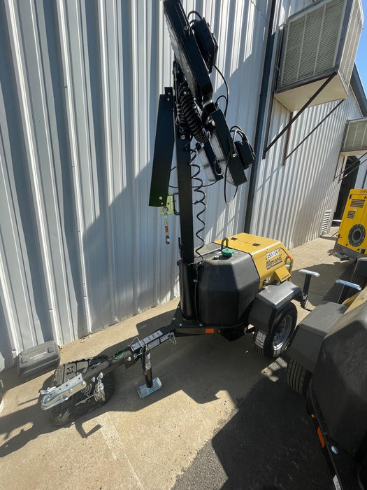 2022 Allmand NLV3GR (4) LED Light Fixture 350W, 23' Vertical Mast, 3kW Prime, Towable, ES Decals, T3