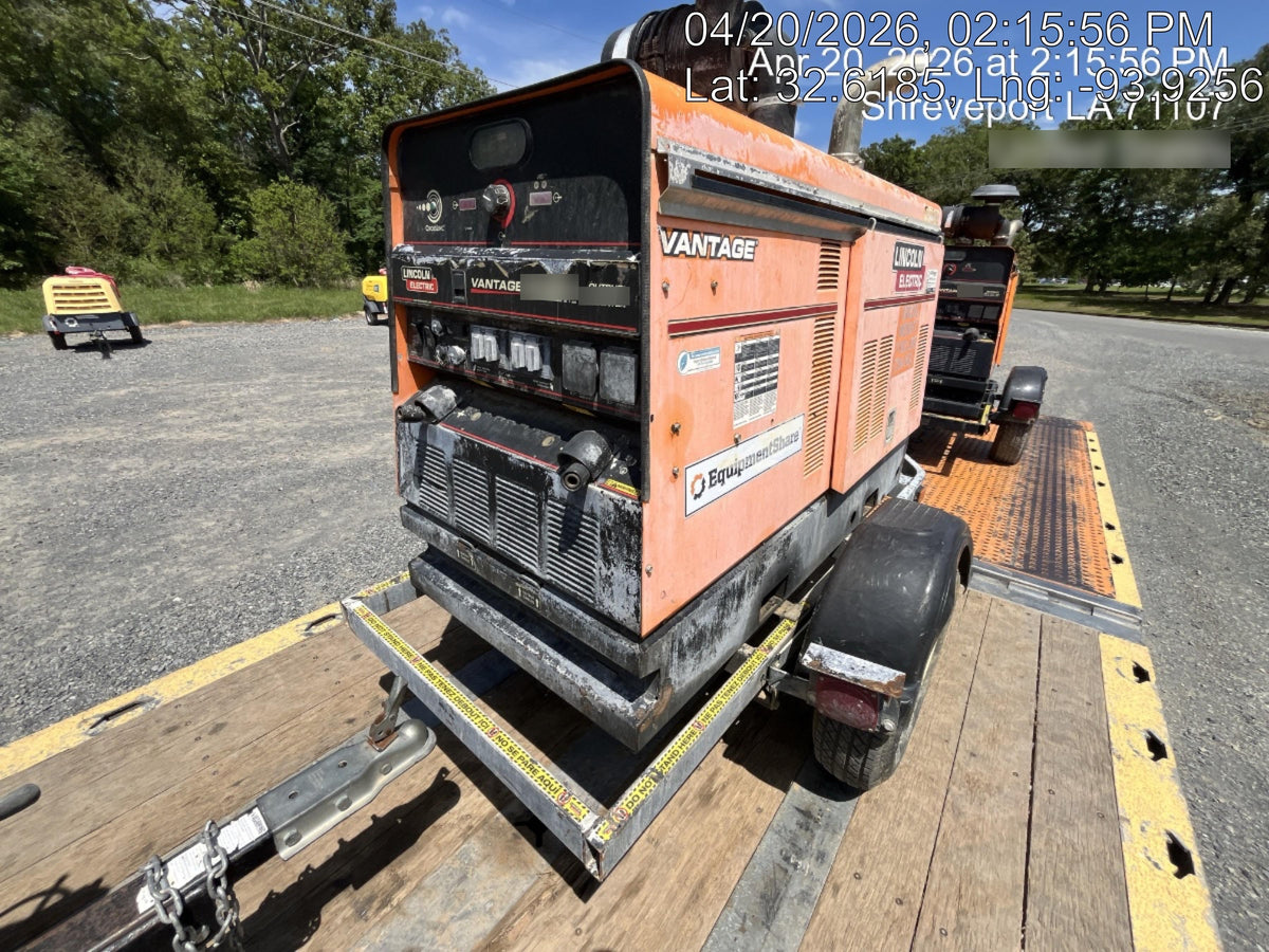 2021 Lincoln Electric Vantage 549X Ready Pak 3, ORANGE (includes trailer, cable rack, fender light kit)