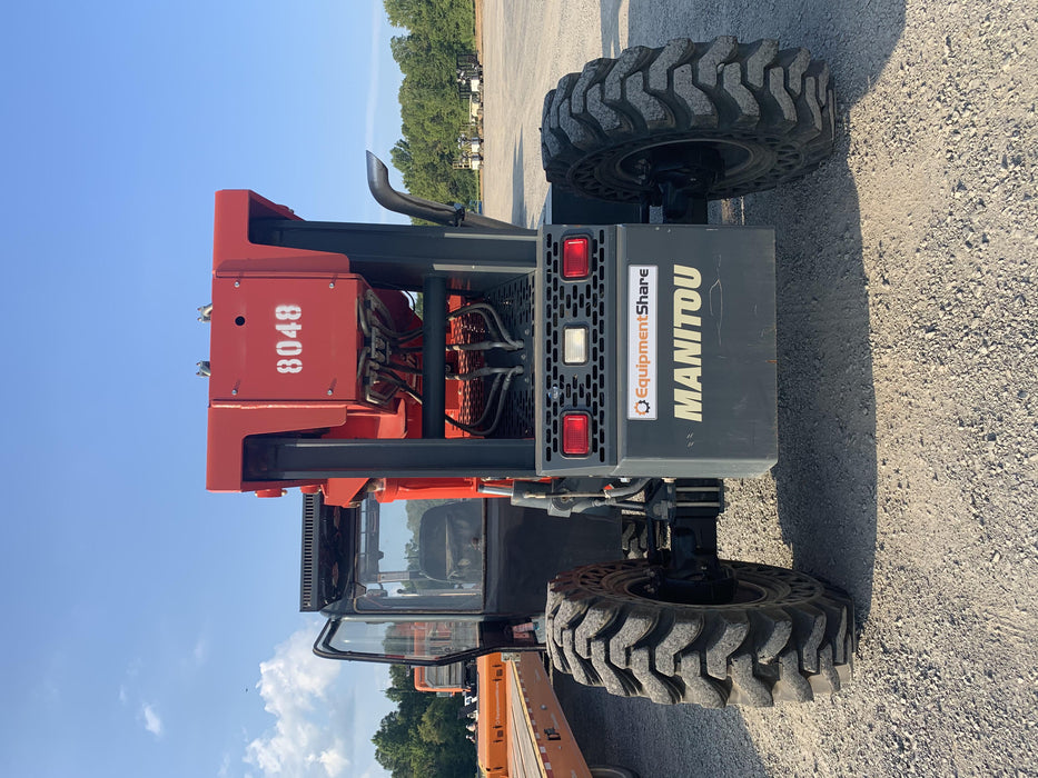 2018 Manitou MTA10055 Manitou MTA 10055 w/Open ROPS, Work Lights/Strobe, Aux Hyd, Solid Tires, Lift Hook, 66" Carriage, 60" Forks