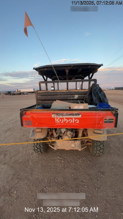 2021 Kubota RTV-X1140W-H Plastic Canopy, Windshield Acrylic Clear, LED Strobe Light, Wire Harness Kit, Back up Alarm