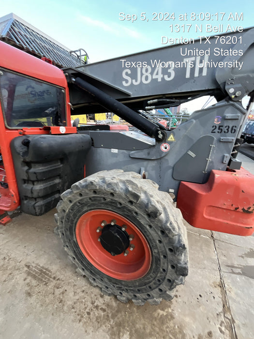 2016 Skyjack SJ843 TH 60" Carriage, Solid Tires, Open ROPS
