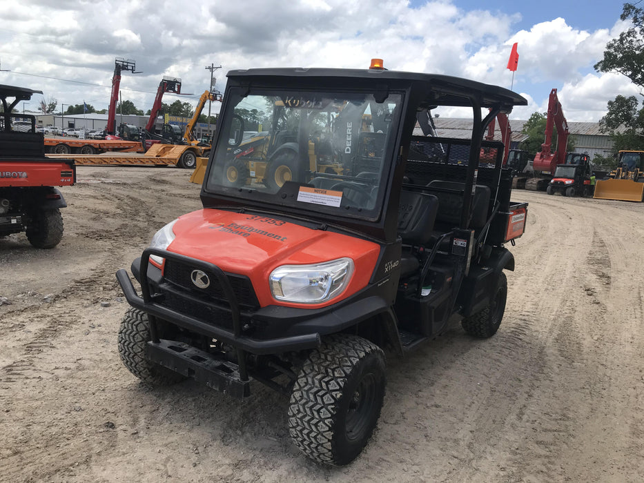 2019 Kubota RTV-X1140 4wd Utility Cart, LED Strobe, Windshield Tempered Glass, Plastic Canopy, Wire Harness Kit, Backup Alarm