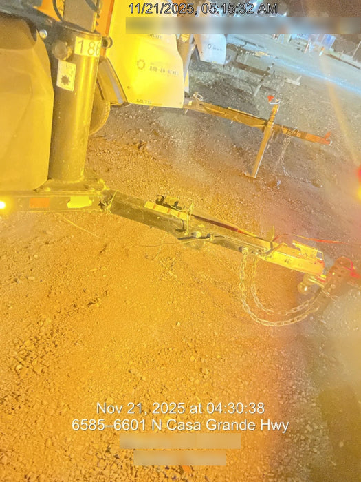 Allmand NLV3GR (4) LED Light Fixture 350W, 23' Vertical Mast, 3kW Prime, Towable, Deep Sea L401, Leveling Jacks, Yanmar T4F 5.8hp