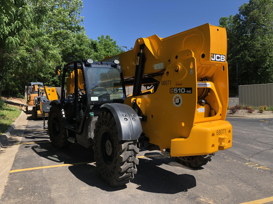 2020 JCB 510-56 Canopy, Solid Tires, Work Lights, Beacon, Aux Hydraulics, Back up Alarm, Lifting Eye, ES Decals
