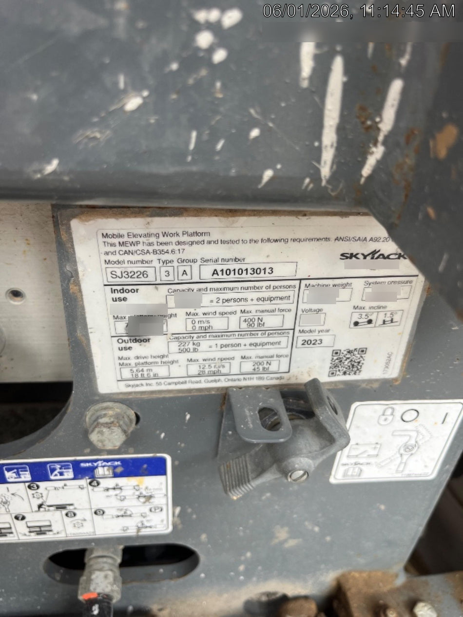 2023 SKYJACK SJ3226