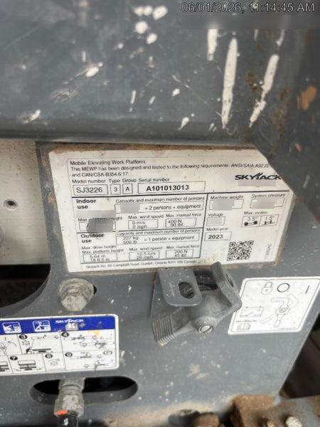 2023 SKYJACK SJ3226