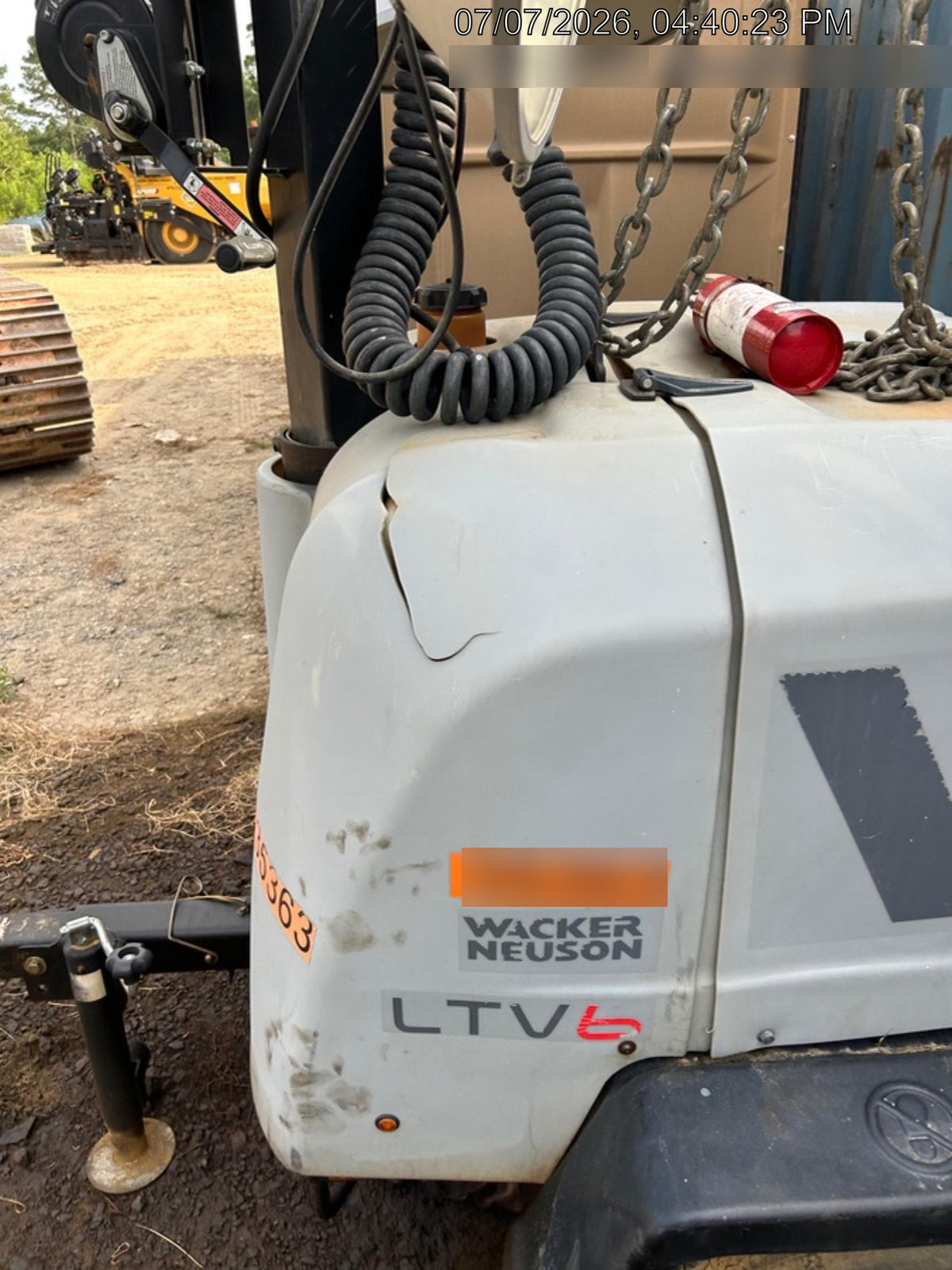2019 Wacker Neuson LTV6L-MH Wacker Neuson LTV6L Mobile Light Tower w/Fuel Level Sensor Installed