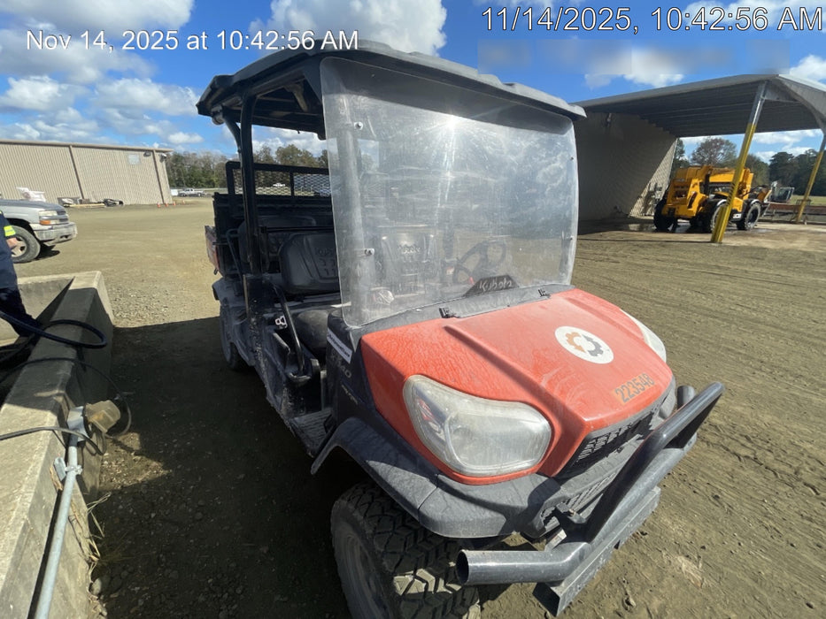 2022 Kubota RTV-X1140W-H Plastic Canopy, Windshield Acrylic Clear, LED Strobe Light, Wire Harness Kit, Back up Alarm