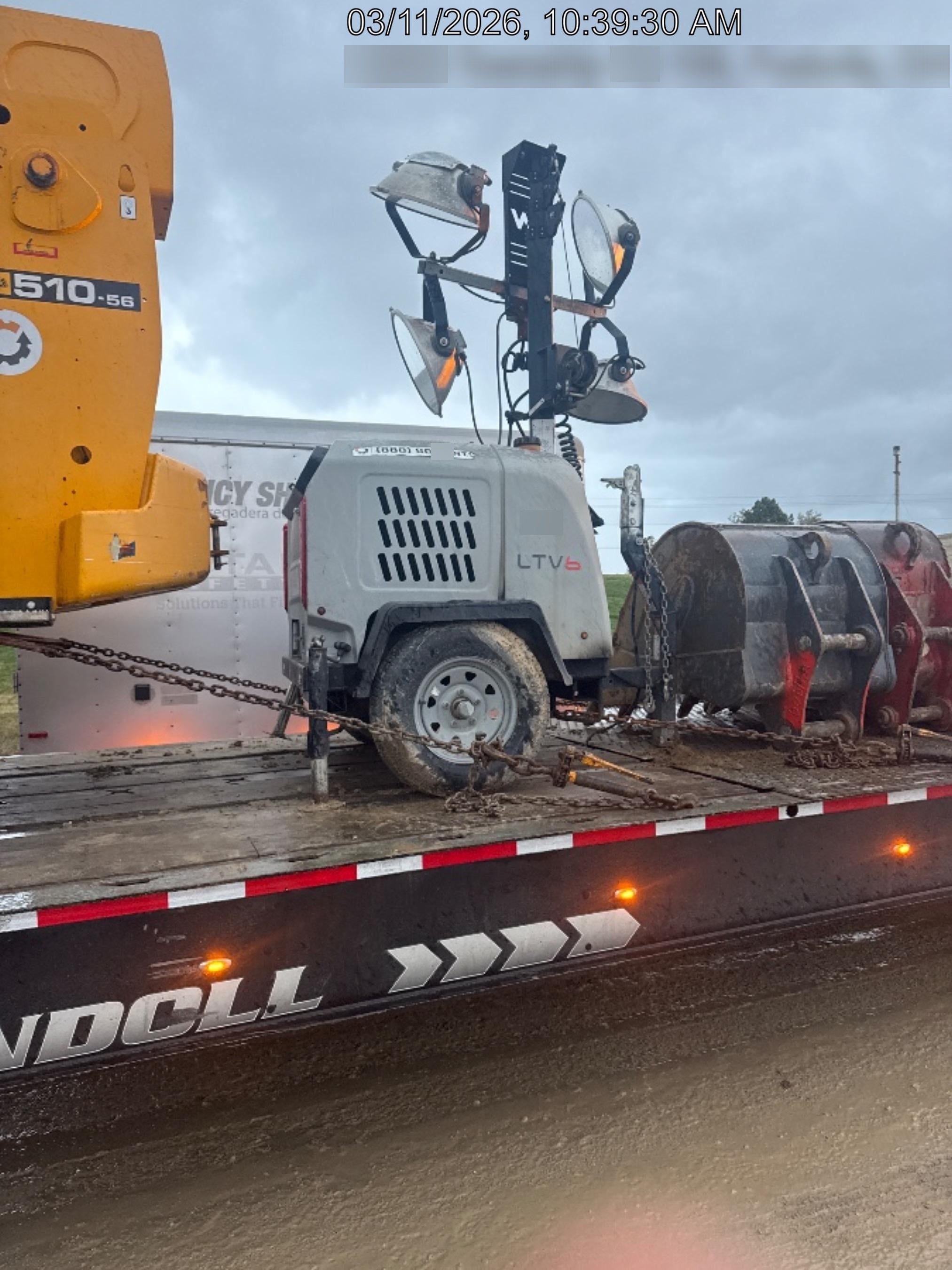2018 Wacker Neuson LTV6L-MH Wacker Neuson LTV6L Mobile Light Tower w/Fuel Level Sensor Installed