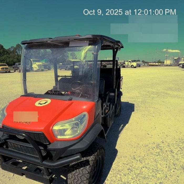 2022 Kubota RTV-X1140W-H Plastic Canopy, Windshield Acrylic Clear, LED Strobe Light, Wire Harness Kit, Back up Alarm