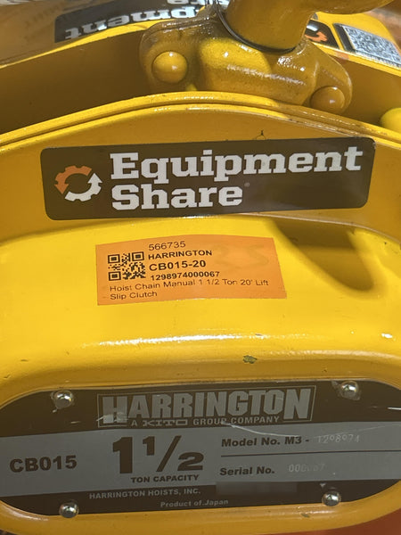 2025 HARRINGTON CB015-20